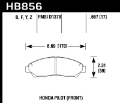 Picture of Hawk 09-15 Honda Pilot LTS Street Front Brake Pads