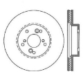 Picture of StopTech Power Slot Slotted 99-08 Acura TL STD Caliper - 01-03 CL - 04-09 TSX Front Right Rotor