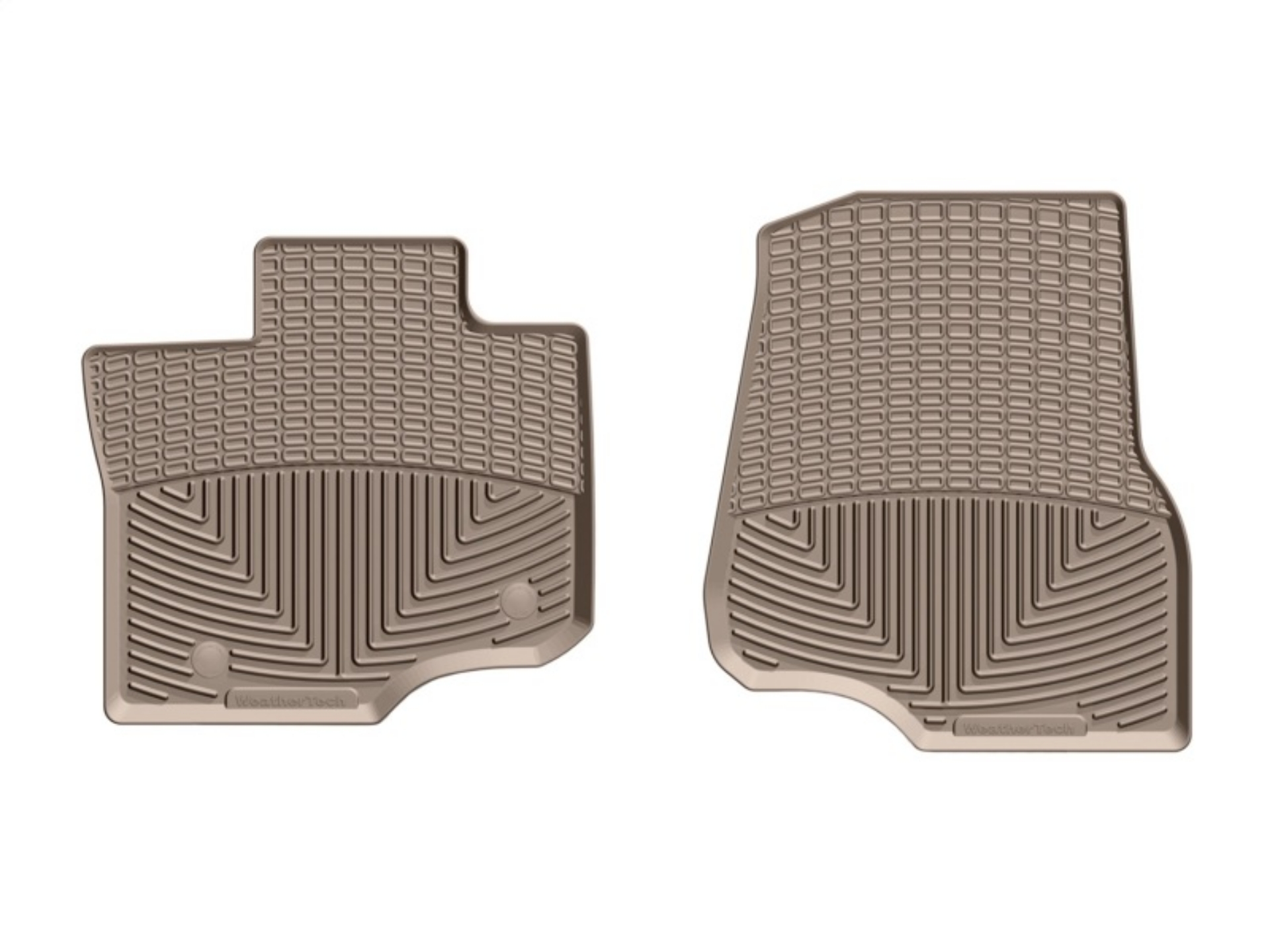 Picture of WeatherTech 2015+ Ford F-150 SuperCrew-SuperCab Front Rubber Mats - Tan