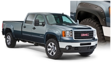 Picture of Bushwacker 07-10 GMC Sierra 3500 Fleetside Boss Pocket Style Flares 4pc Excludes Dually - Black