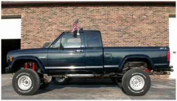 Picture of Bushwacker 83-92 Ford Ranger Cutout Style Flares 2pc 72-0-84-0in Bed - Black
