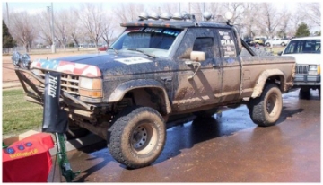 Picture of Bushwacker 84-88 Ford Bronco II Cutout Style Flares 2pc - Black