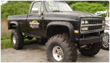 Picture of Bushwacker 81-91 Chevy Blazer Cutout Style Flares 2pc - Black