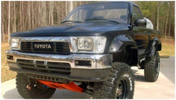 Picture of Bushwacker 89-95 Toyota Cutout Style Flares 2pc - Black