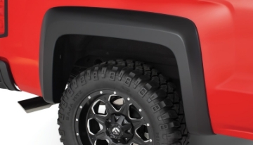 Picture of Bushwacker 07-14 Chevy Silverado 2500 HD Fleetside Extend-A-Fender Style Flares 2pc - Black