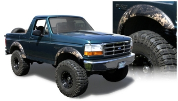 Picture of Bushwacker 92-96 Ford Bronco Extend-A-Fender Style Flares 2pc - Black
