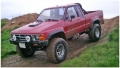 Picture of Bushwacker 84-88 Toyota Extend-A-Fender Style Flares 4pc Compatible w- Domestic Bed - Black