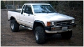 Picture of Bushwacker 84-88 Toyota Extend-A-Fender Style Flares 4pc Compatible w- Domestic Bed - Black