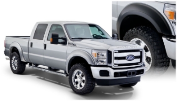 Picture of Bushwacker 11-16 Ford F-350 Super Duty Styleside Extend-A-Fender Style Flares 4pc - Black