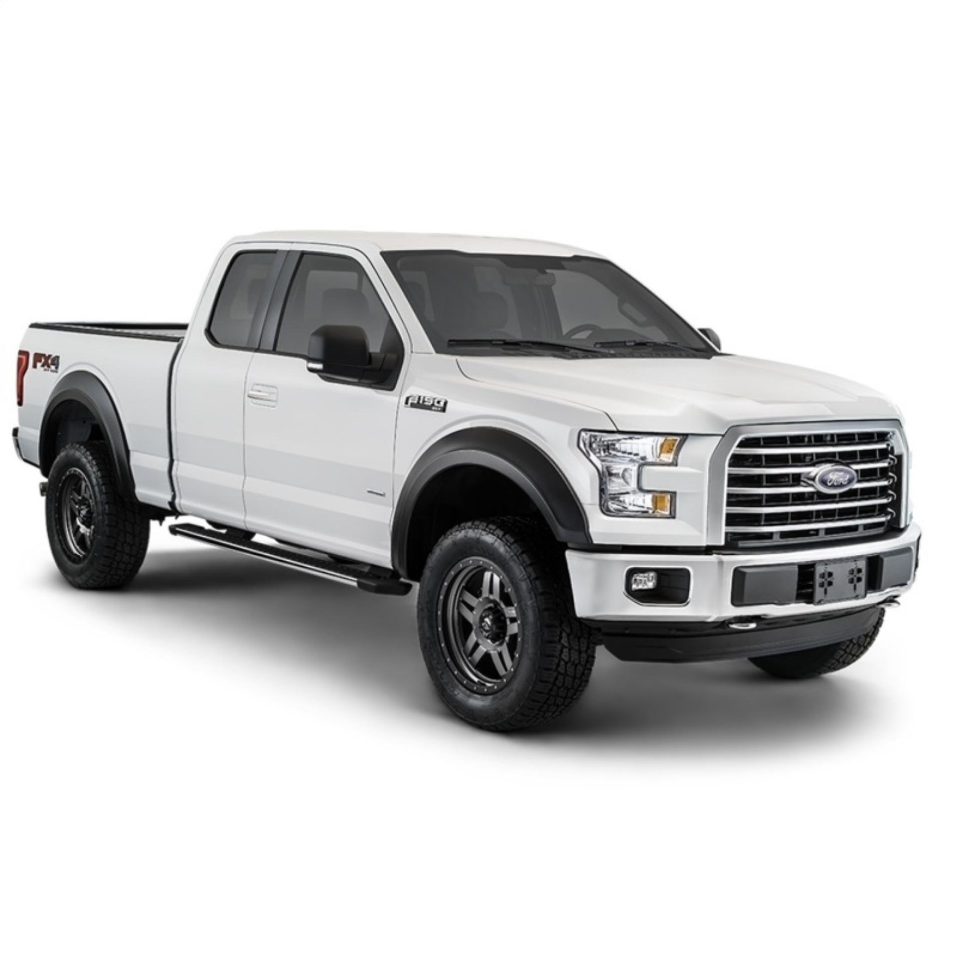 Picture of Bushwacker 17-18 Ford F-250 Super Duty Extend-A-Fender Style Flares 4pc - Black