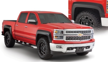 Picture of Bushwacker 14-16 Chevy Silverado 1500 Extend-A-Fender Style Flares 4pc - Black