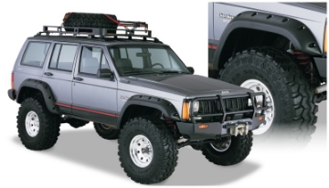 Picture of Bushwacker 84-01 Jeep Cherokee Cutout Style Flares 4pc Fits 4-Door Sport Utility Only - Black
