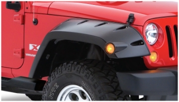 Picture of Bushwacker 07-18 Jeep Wrangler Max Pocket Style Flares 2pc Extended Coverage - Black