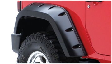 Picture of Bushwacker 07-18 Jeep Wrangler Max Pocket Style Flares 2pc Extended Coverage - Black