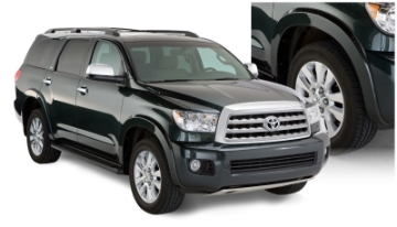 Picture of Bushwacker 08-15 Toyota Sequoia OE Style Flares 4pc Fits w- Factory Mudflap - Black