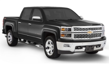 Picture of Bushwacker 16-18 Chevy Silverado 1500 Fleetside OE Style Flares - 4 pc 69-3-78-8-97-8in Bed - Black