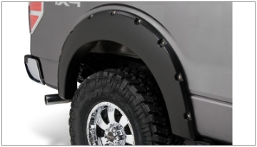 Picture of Bushwacker 09-14 Ford F-150 Styleside Pocket Style Flares 2pc 67-0-78-8-97-4in Bed - Black