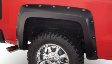 Picture of Bushwacker 14-18 Chevy Silverado 1500 Fleetside Pocket Style Flares 2pc 69-3in Bed - Black