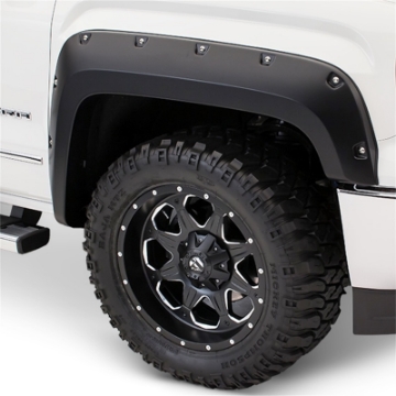 Picture of Bushwacker 17-18 Ford F-250 Super Duty Pocket Style Flares 2pc - Black