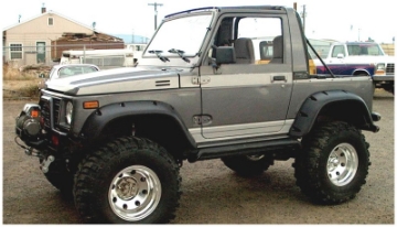 Picture of Bushwacker 86-95 Suzuki Samurai Pocket Style Flares 2pc - Black