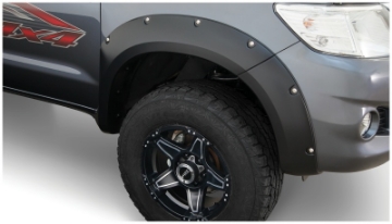 Picture of Bushwacker 11-13 Toyota Hilux Pocket Style Flares 2pc - Black
