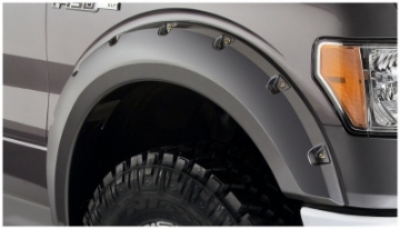 Picture of Bushwacker 09-14 Ford F-150 Pocket Style Flares 2pc - Black