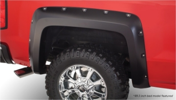 Picture of Bushwacker 15-18 Chevy Silverado 2500 HD Fleetside Pocket Style Flares 4pc 78-8-97-8in Bed - Black