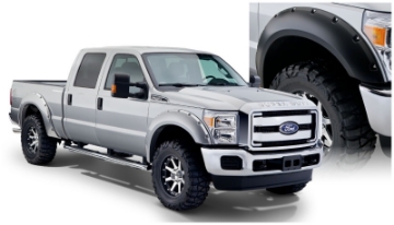 Picture of Bushwacker 11-16 Ford F-250 Super Duty Styleside Pocket Style Flares 4pc 98-0-81-8in Bed - Black