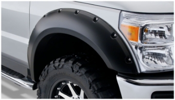 Picture of Bushwacker 11-16 Ford F-250 Super Duty Styleside Pocket Style Flares 4pc 98-0-81-8in Bed - Black