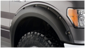 Picture of Bushwacker 09-14 Ford F-150 Styleside Pocket Style Flares 4pc 67-0-78-8-97-4in Bed - Black