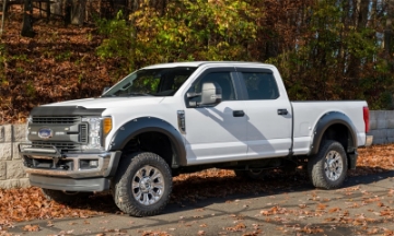 Picture of Bushwacker 17-18 Ford F-250 Super Duty Pocket Style Flares 4pc - Black