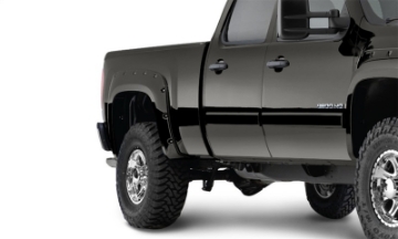 Picture of Bushwacker 17-18 Chevy Silverado 1500 Fleetside Pocket Style Flares 4pc 78-8-97-8in Bed - Graphite