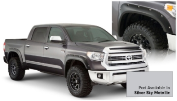 Picture of Bushwacker 16-18 Toyota Tundra Fleetside Pocket Style Flares 4pc 66-7-78-7-97-6in Bed - Silver Sky