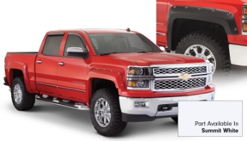 Picture of Bushwacker 16-18 Chevy Silverado 1500 Fleetside Pocket Style Flares 4pc - Summit White