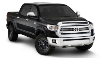 Picture of Bushwacker 16-18 Toyota Tundra Fleetside Pocket Style Flares 4pc - Midnight Black