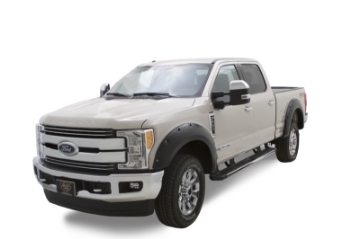 Picture of Bushwacker 17-18 Ford F-250 Super Duty Pocket Style Flares 4pc - Shadow Black