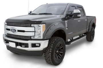 Picture of Bushwacker 17-18 Ford F-250 Super Duty Pocket Style Flares 4pc - Shadow Black