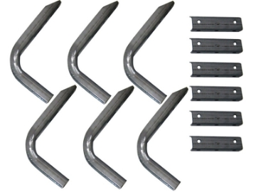 Picture of Lund 10-12 Chevy Colorado Ext- Cab EZ Running Board Mounting Bracket Kit - Brite