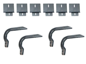 Picture of Lund 97-04 Ford F-150 SuperCab EZ Running Board Mounting Bracket Kit - Brite