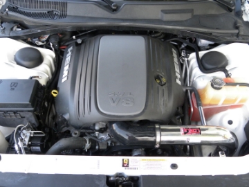 Picture of Injen 09-14 Dodge Challenger Hemi 5-7L V8 SRT-8 6-1L 5-7L V8 Wrinkle Black Power-Flow
