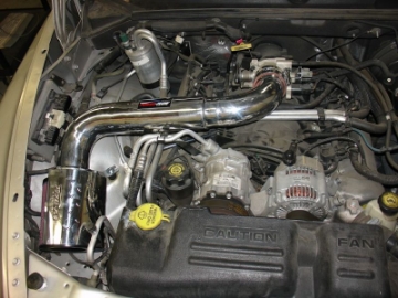 Picture of Injen 00-04 Dakota 4-7L V8 w-o Cruise Control Power-Flow incl- Diamond plate heat shield Polishe