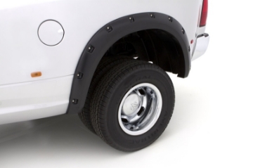Picture of Lund 10-17 Dodge Ram 2500 RX-Rivet Style Smooth Elite Series Fender Flares - Black 2 Pc