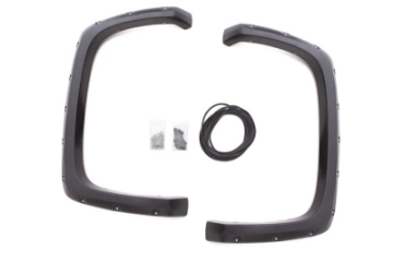 Picture of Lund 99-07 Chevy Silverado 1500 RX-Rivet Style Smooth Elite Series Fender Flares - Black 2 Pc