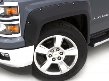 Picture of Lund 07-14 GMC Sierra 2500 RX-Rivet Style Textured Elite Series Fender Flares - Black 2 Pc