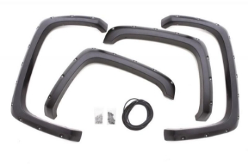 Picture of Lund 15-17 GMC Sierra 2500 RX-Rivet Style Textured Elite Series Fender Flares - Black 2 Pc