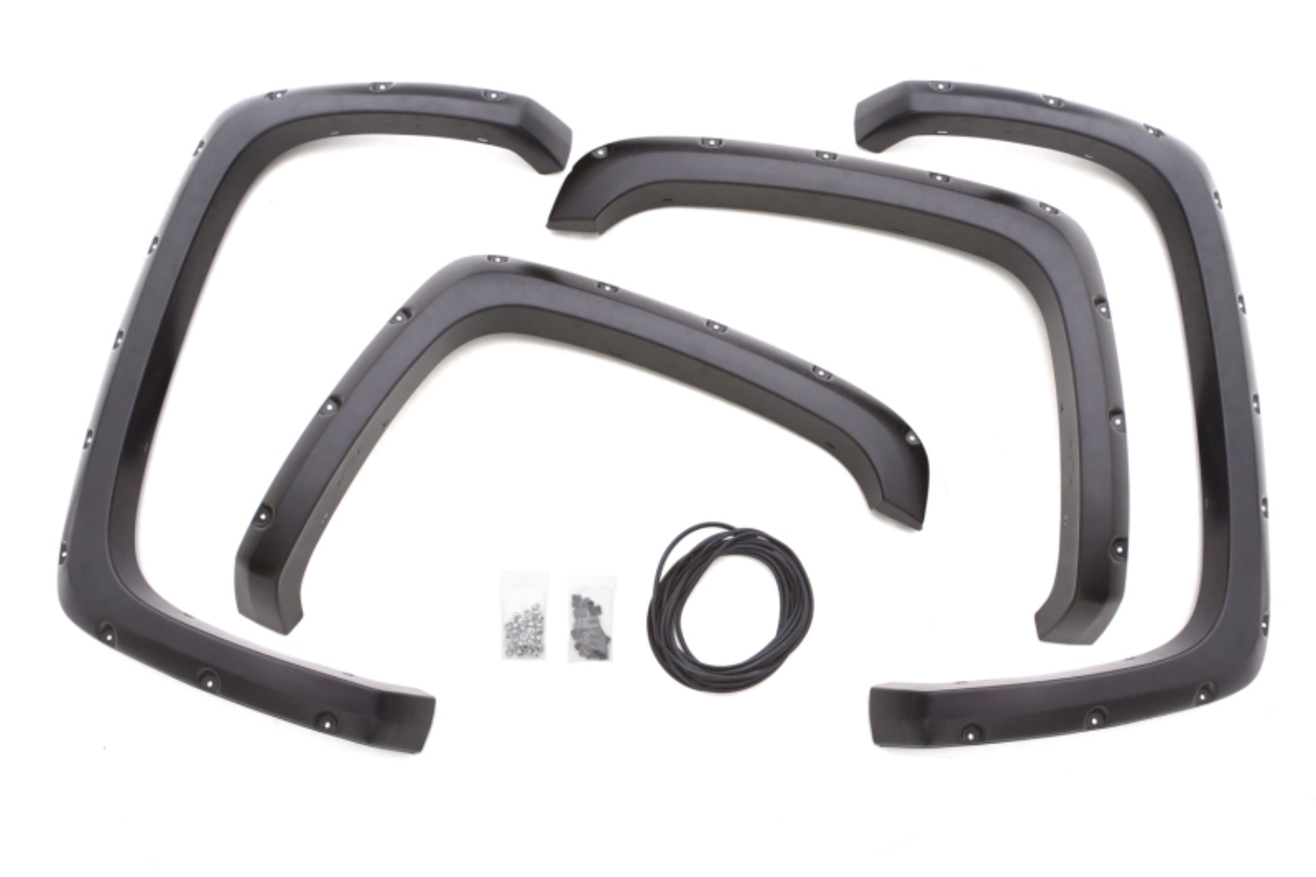 Picture of Lund 15-17 GMC Canyon 5ft- Bed RX-Rivet Style Smooth Elite Series Fender Flares - Black 4 Pc