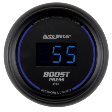 Picture of Autometer Cobalt Digital 52mm Digital 5-60 PSI Boost Gauge