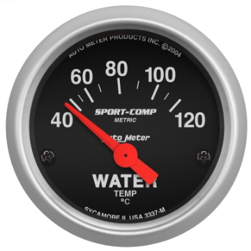 Picture of Autometer Sport-Comp 52mm 40-120 Degree Short Sweep Electronic Water Temperature Gauge