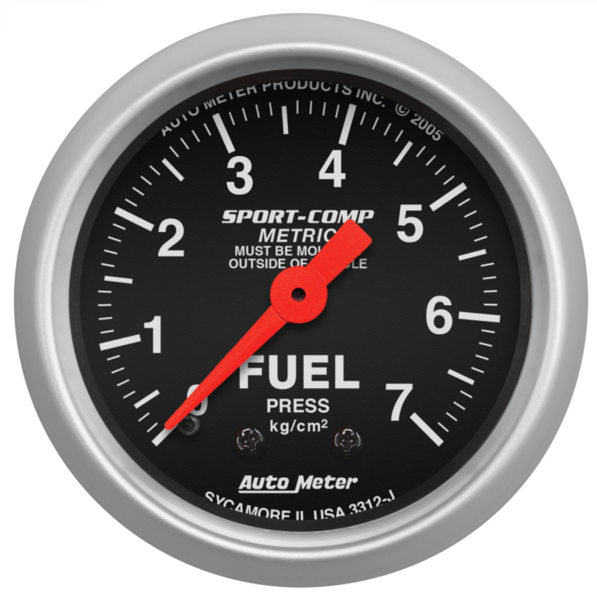 Picture of Autometer Sport-Comp 52mm METRIC Fuel Pressure Mechanical Gauge