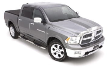 Picture of Lund 10-17 Dodge Ram 2500 Crew Cab 5in- Curved Oval SS Nerf Bars - Polished